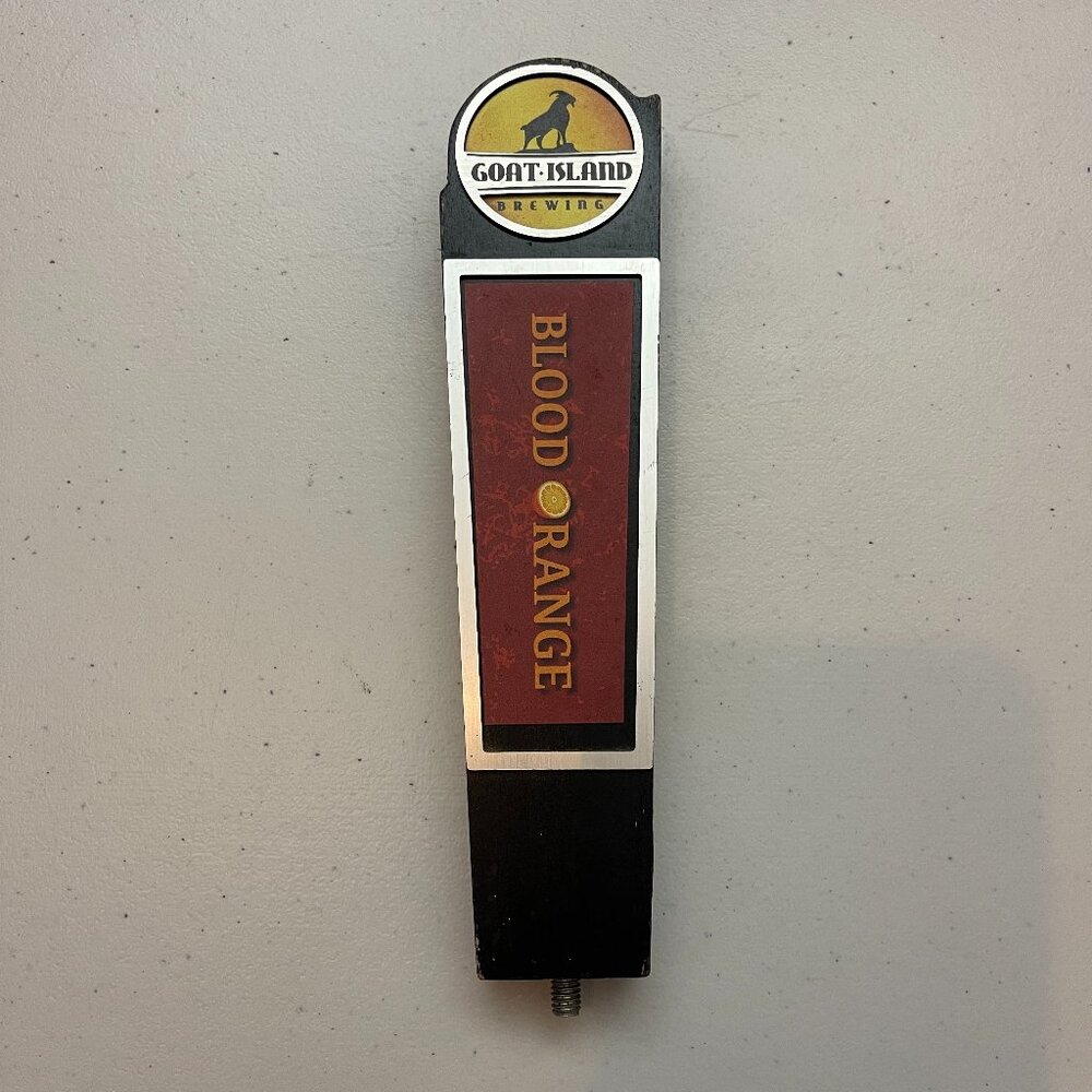 Goat Island Brewing Blood Orange Beer Tap Handle